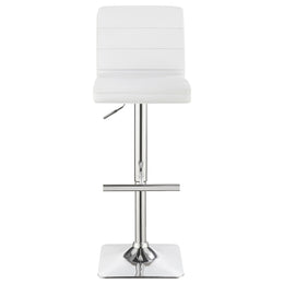 Bianca Upholstered Adjustable Bar Stool Black (Set of 2)
