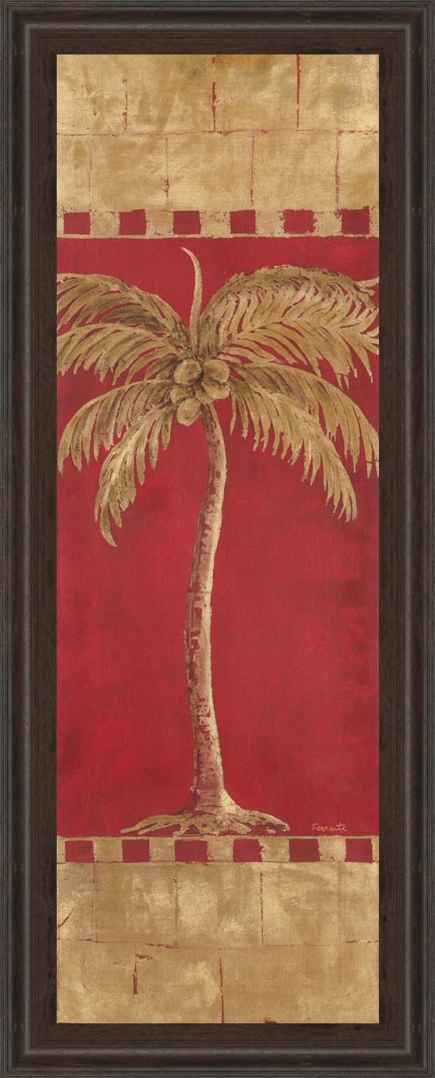Palm Pizzazz Ii By Angela Ferrante 18X42 Framed Print