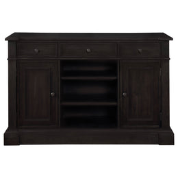 Phelps 2-door Sideboard Buffet Cabinet Distressed Noir