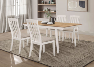 Nogales Rectangular Dining Table Set Coastal Grey