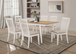 Nogales Rectangular Dining Table Set Coastal Grey