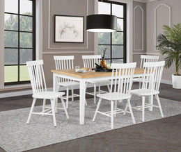 Andrews Round Wood Dining Room Table Set Light Ash
