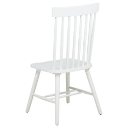 Andrews Windsor Spindle Dining Side Chair White (Set of 2)