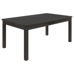 Marbrisa Rectangular Dining Table Set Matte Black