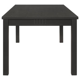 Marbrisa Rectangular Dining Table Set Matte Black