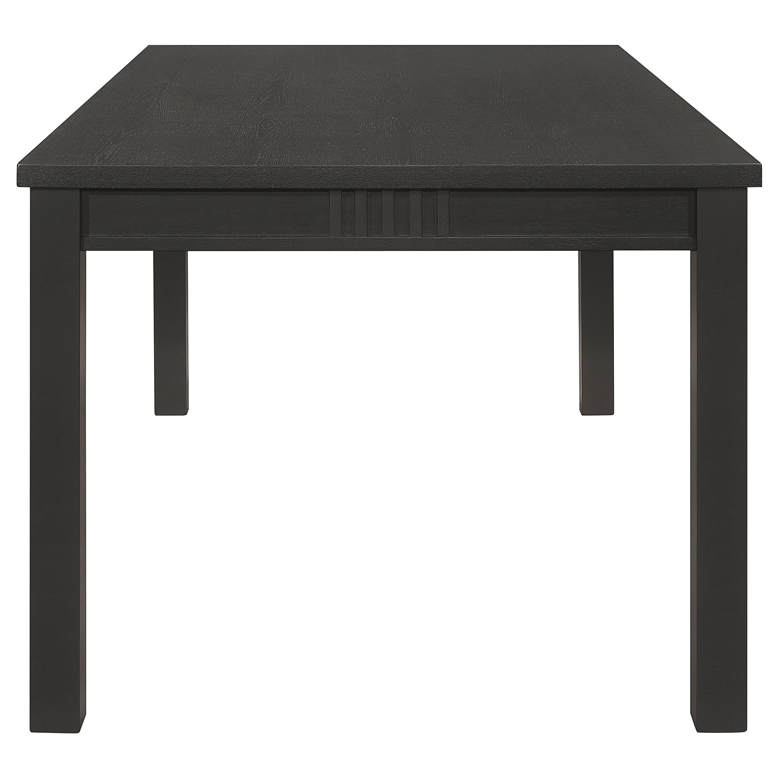 Marbrisa Rectangular Dining Table Set Matte Black