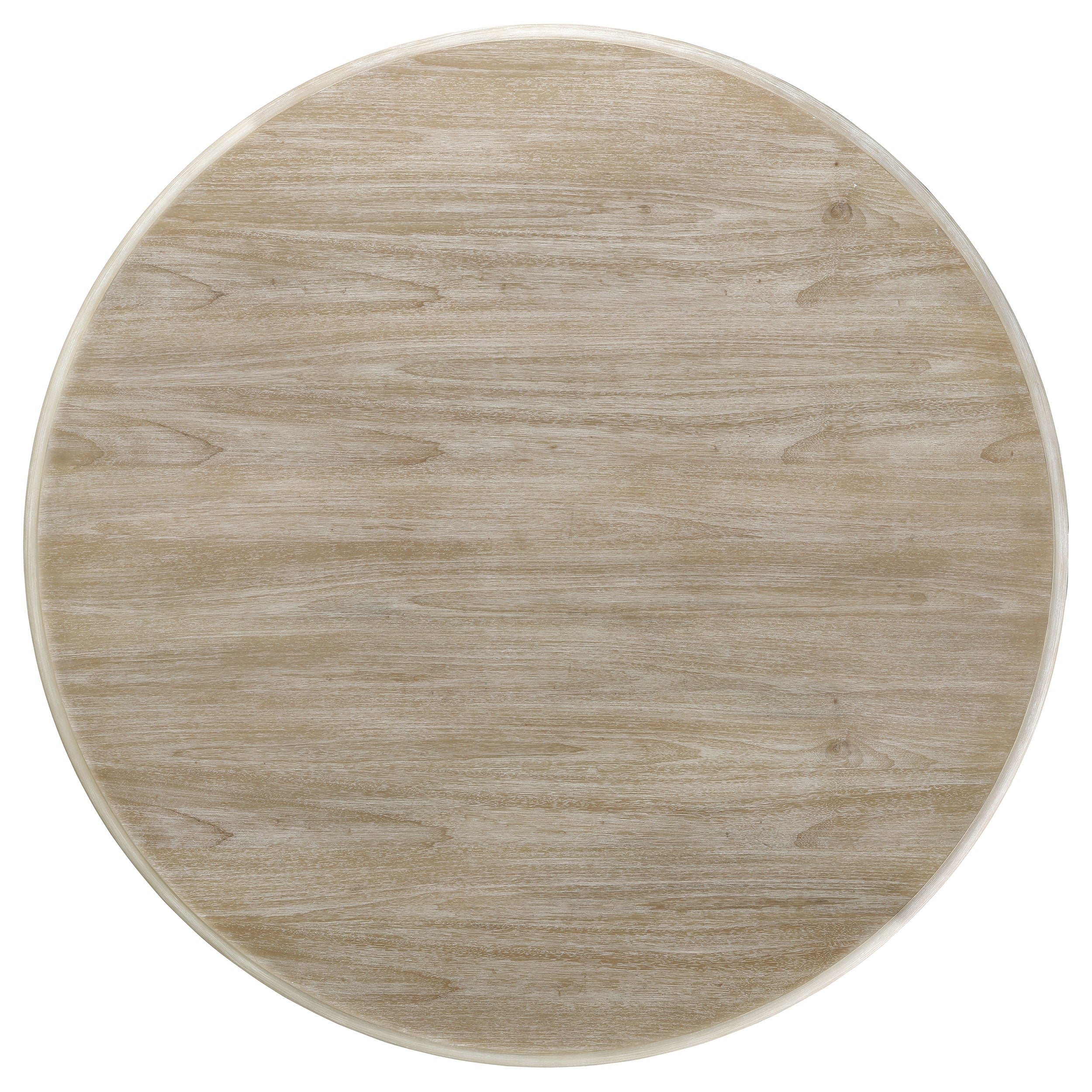 Trofello Round Dining Table Set White Washed