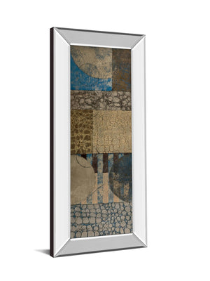 Mirrored Frame Bubble Structure I By John Kime 18X42 Mirror Frame Print