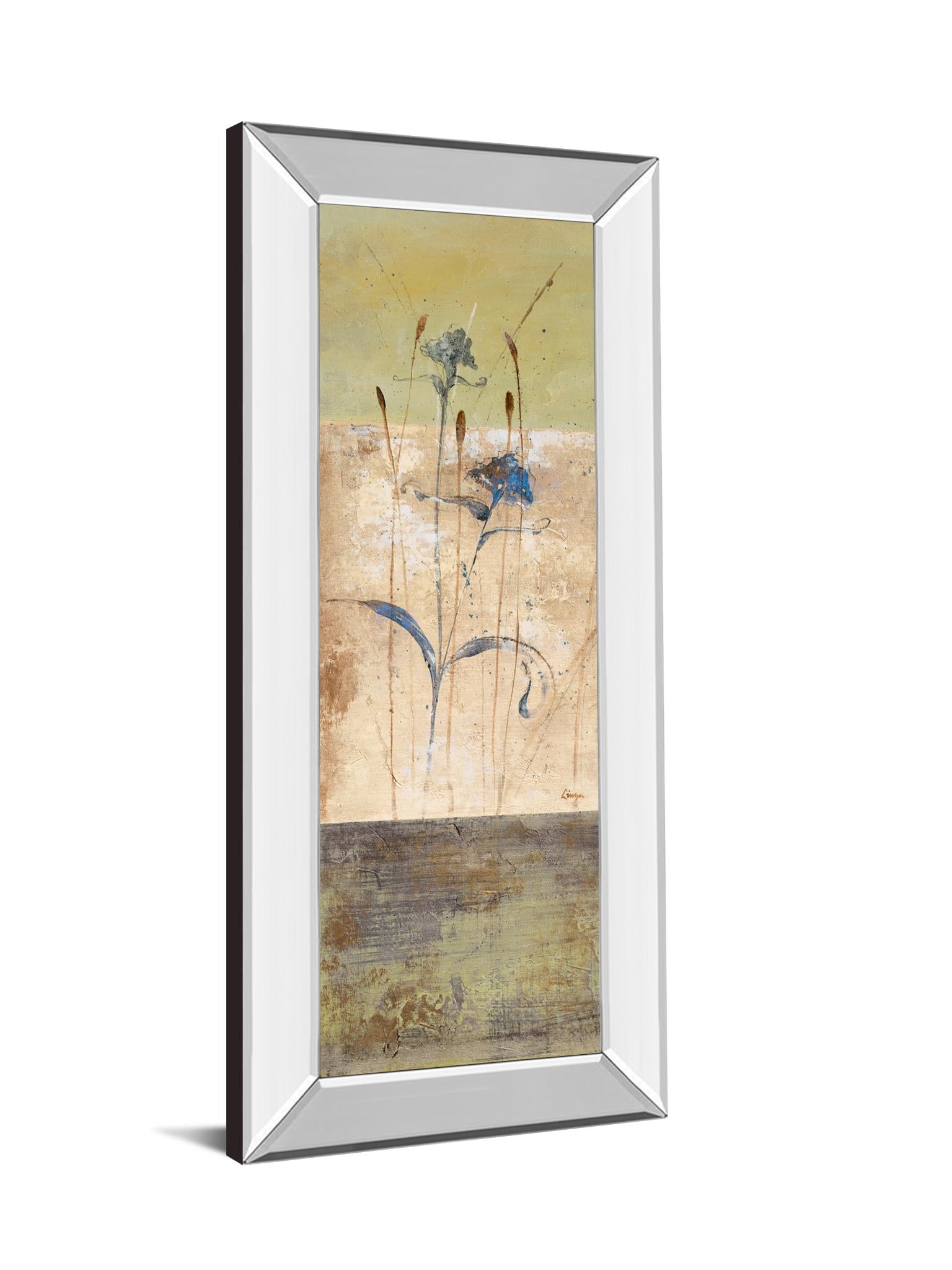 Mirrored Frame Kimono I By Loretta Linza 18X42 Mirror Frame Print