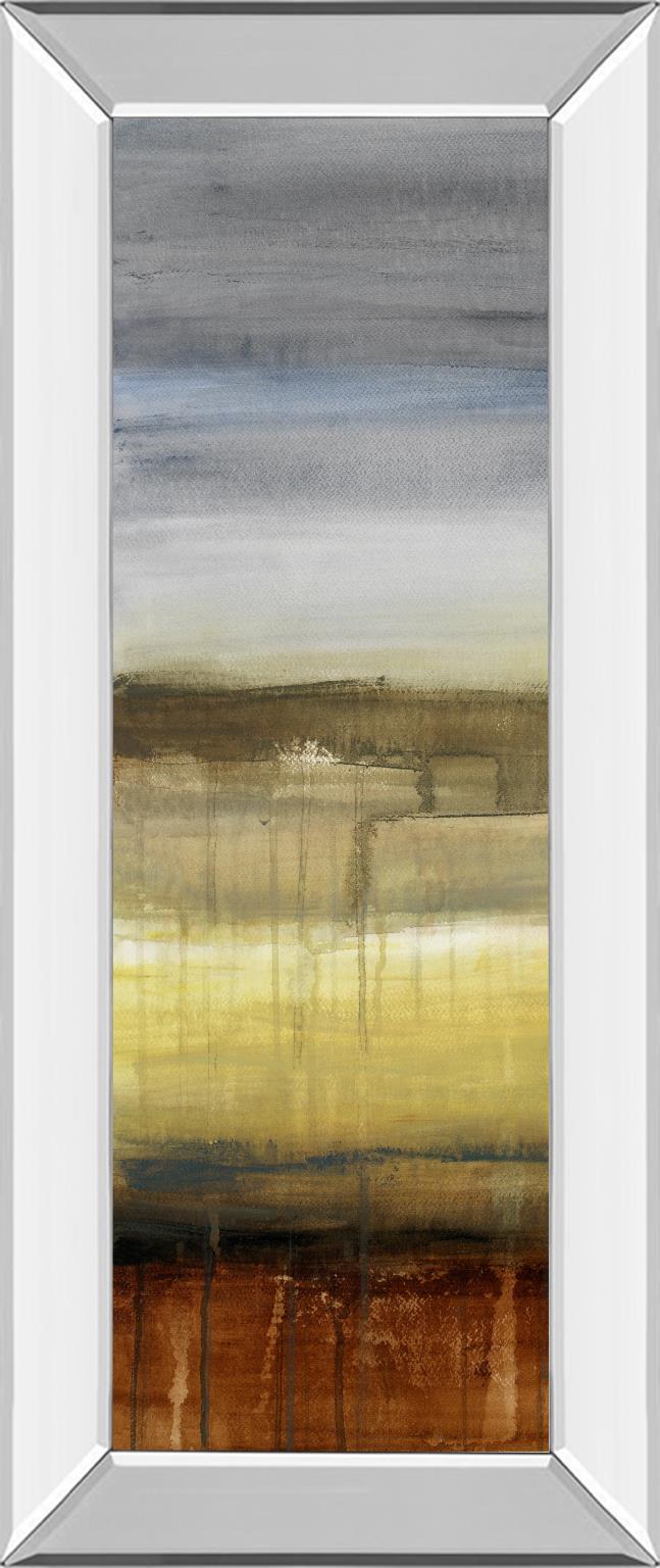 Mirrored Frame Summer Rain Ii By Lanie Loreth 18X42 Mirror Frame Print