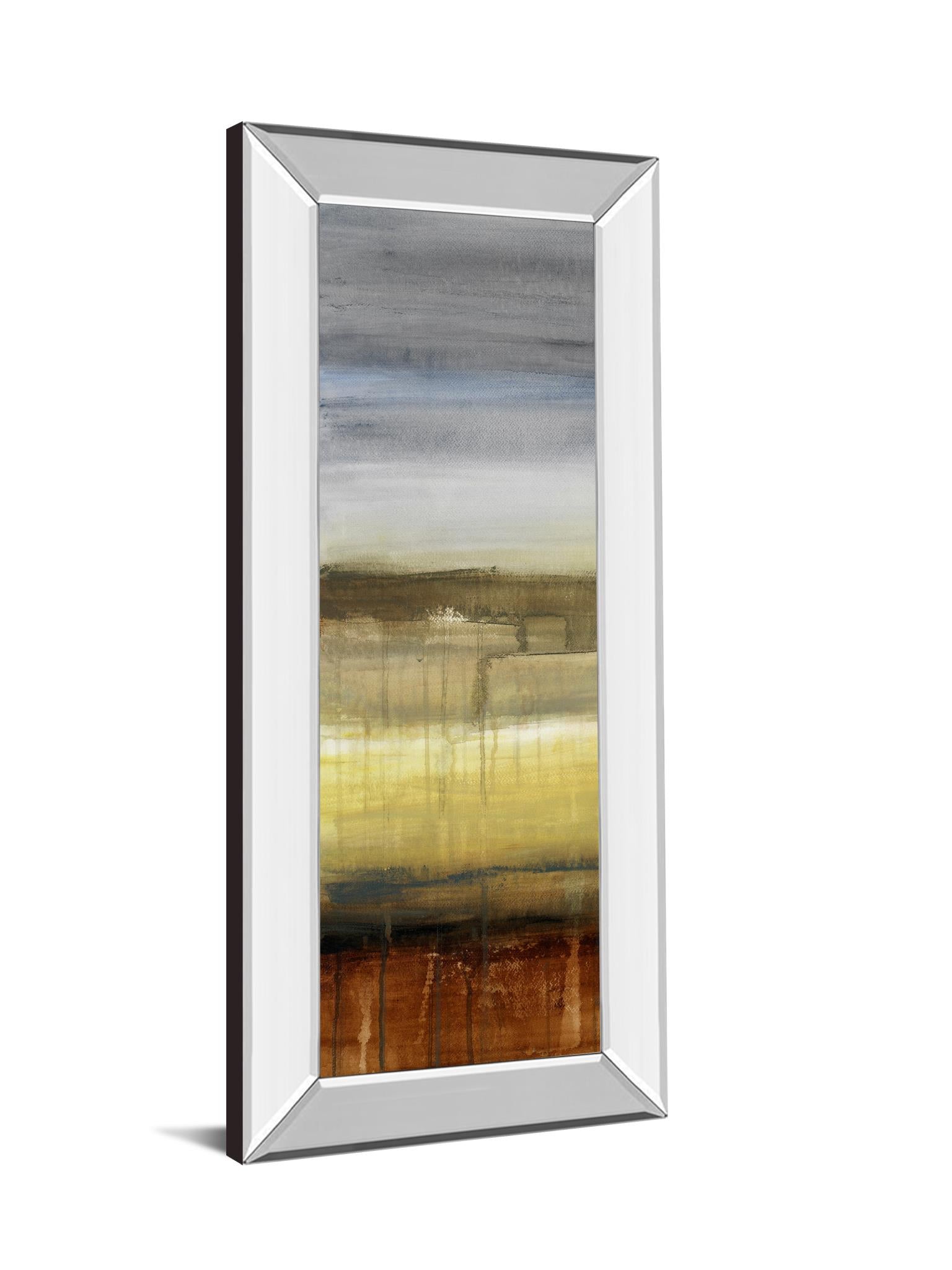 Mirrored Frame Summer Rain Ii By Lanie Loreth 18X42 Mirror Frame Print