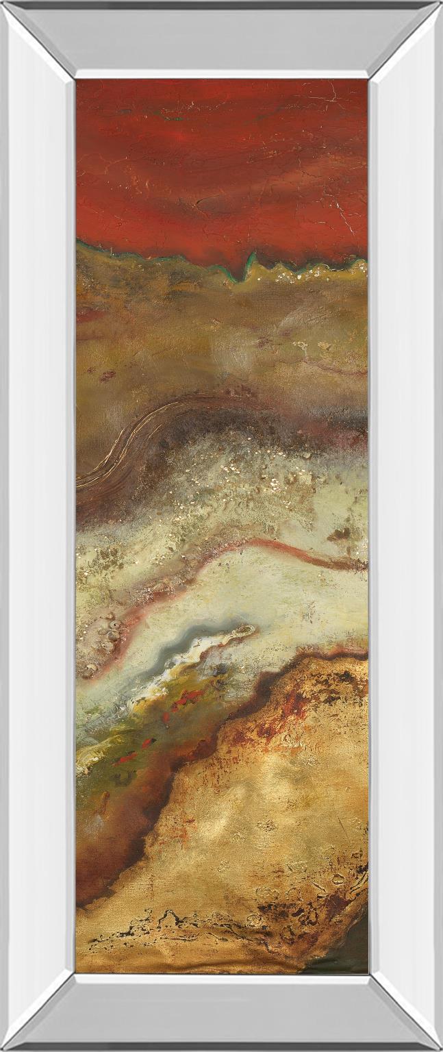 Mirrored Frame Tierra Panel Ii By Patricia Pinto 18X42 Mirror Frame Print