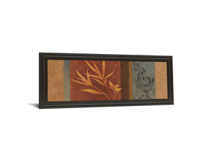 Leaf Silhouette I By Jordan Grey 18X42 Framed Print