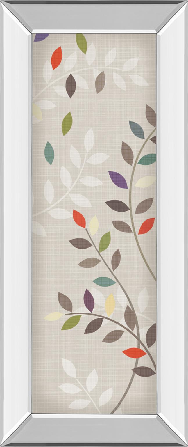 Mirrored Frame Leaflets By Tandi Venter 18X42 Mirror Frame Print