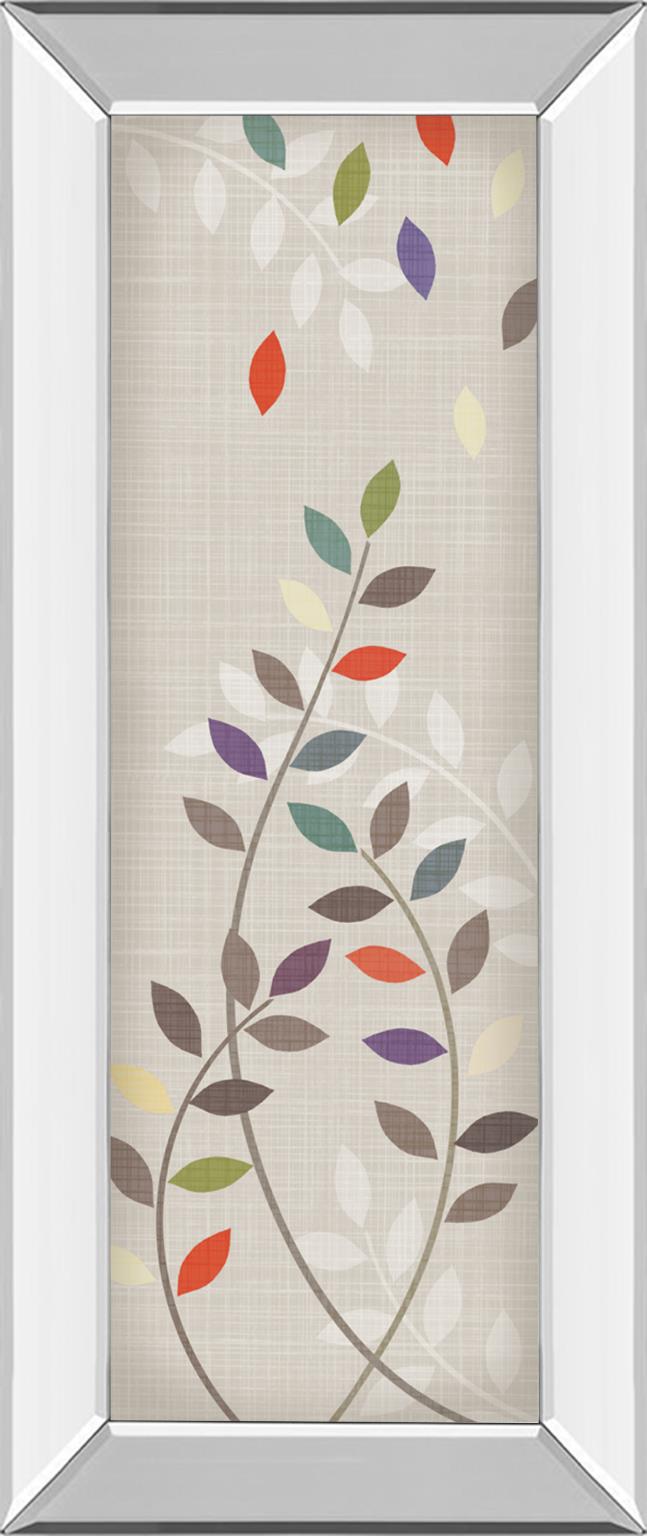 Mirrored Frame Leaflets Ii By Tandi Venter 18X42 Mirror Frame Print