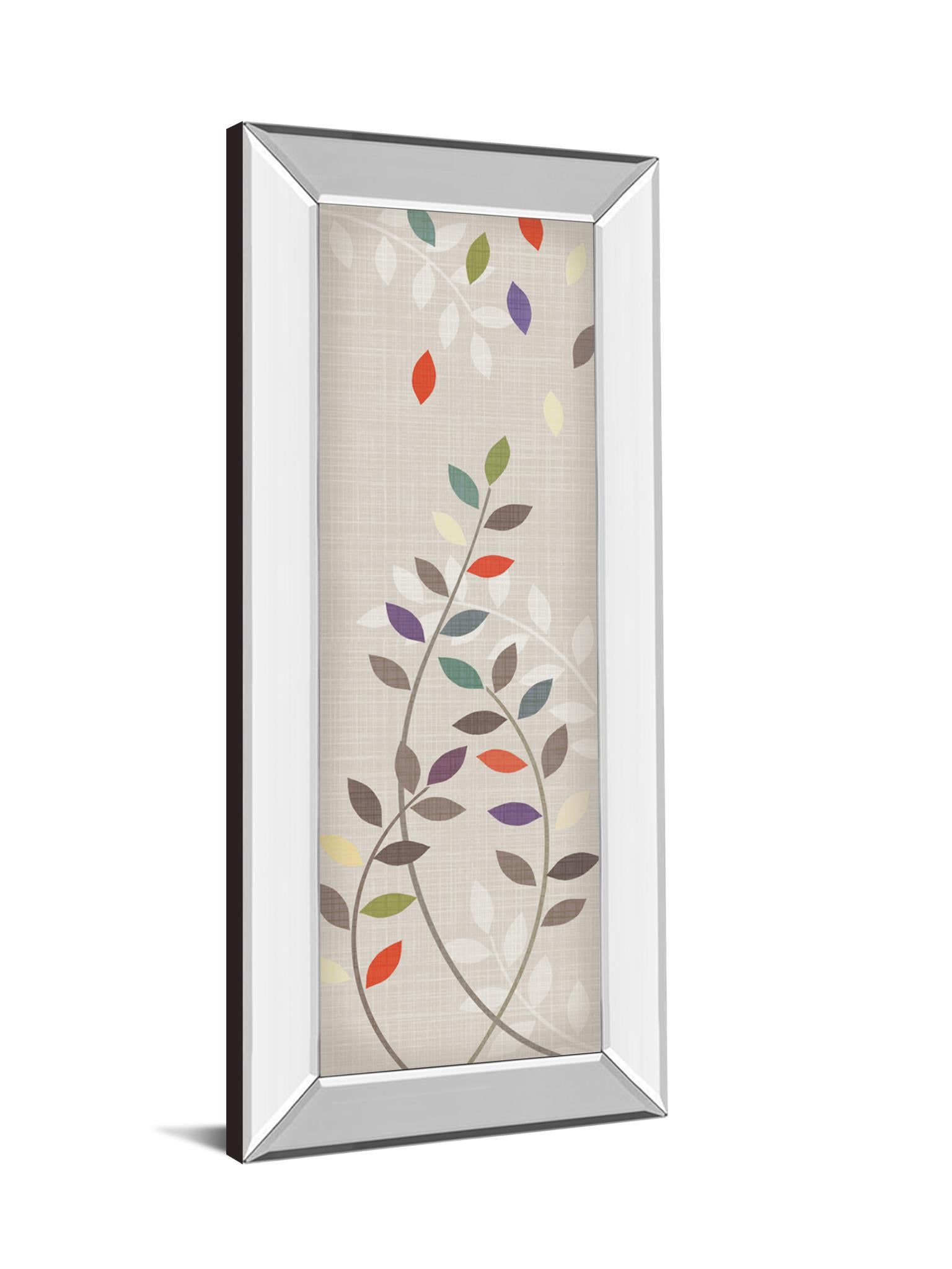 Mirrored Frame Leaflets Ii By Tandi Venter 18X42 Mirror Frame Print