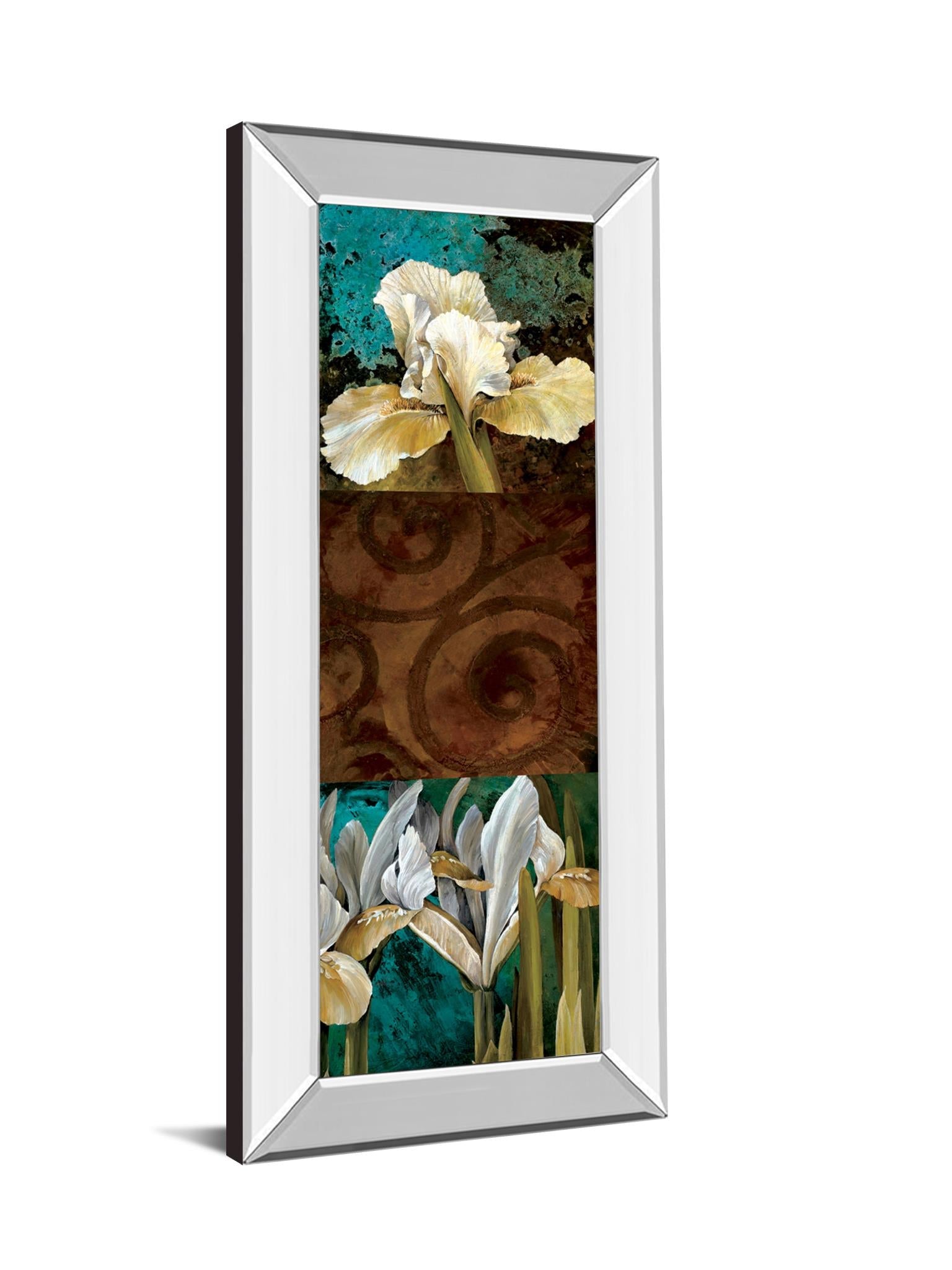 Mirrored Frame From My Garden I By Linda Thompson 18X42 Mirror Frame Print