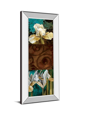 Mirrored Frame From My Garden I By Linda Thompson 18X42 Mirror Frame Print