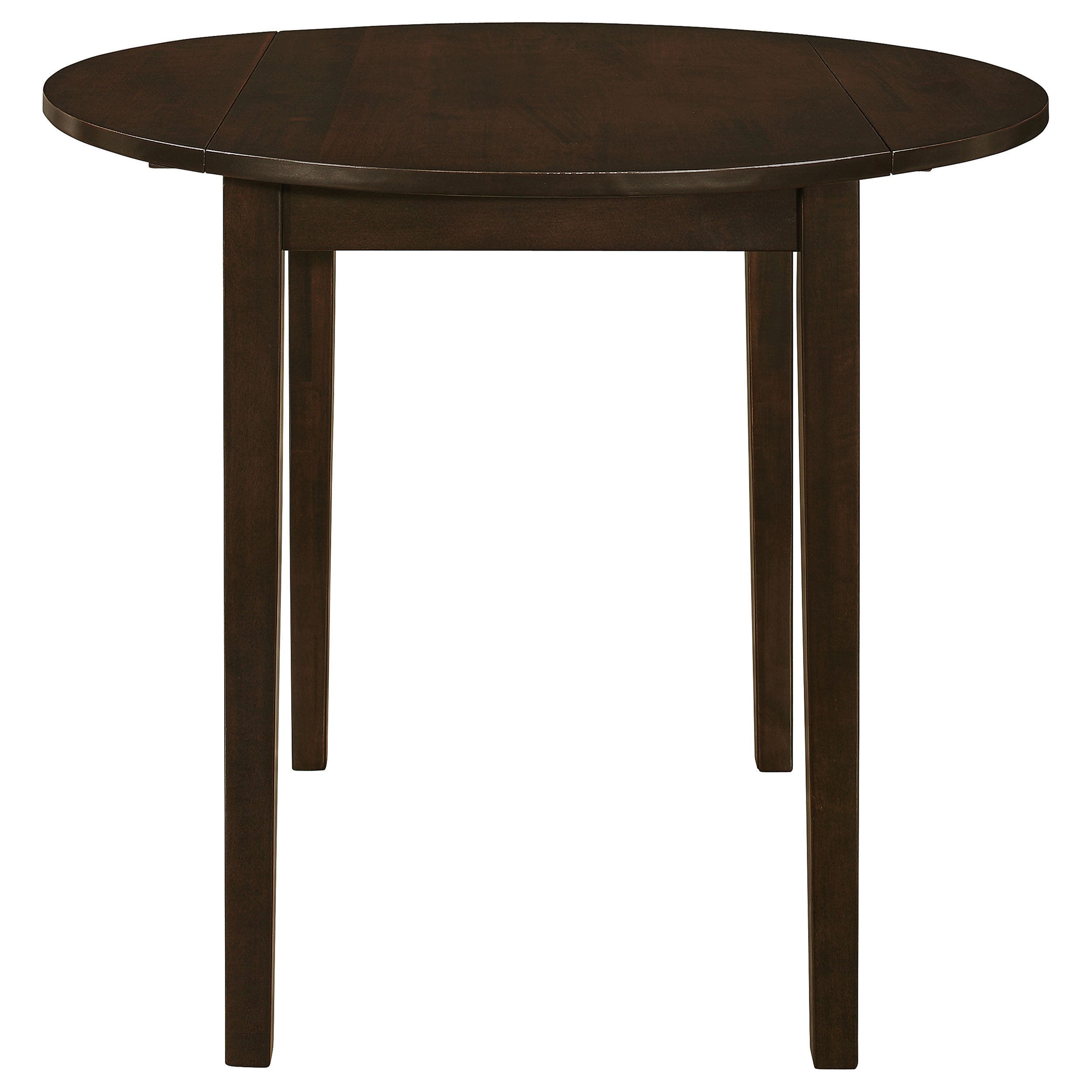 Bucknell Round Drop Leaf Dining Table Set Cappuccino