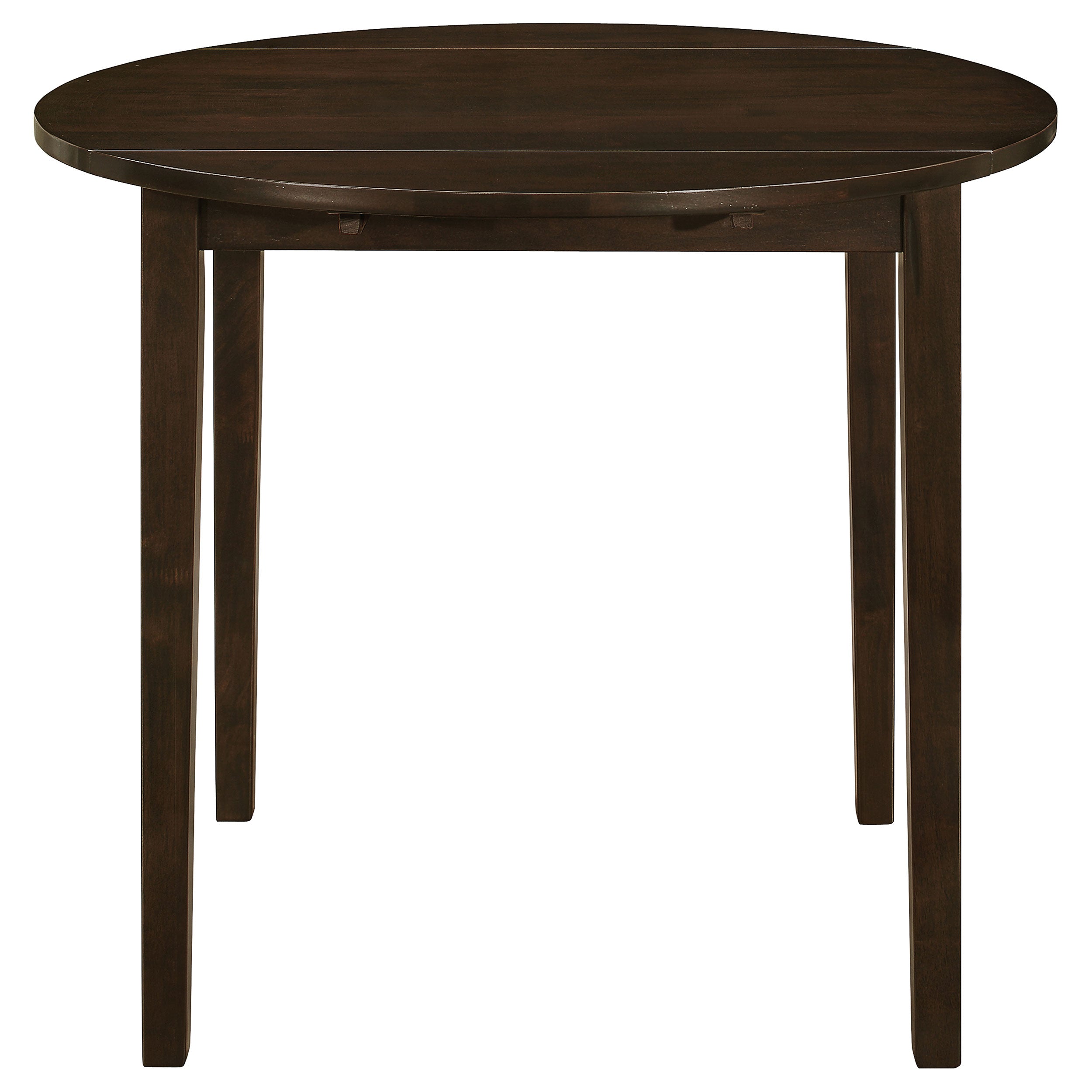 Bucknell Round Drop Leaf Dining Table Set Cappuccino