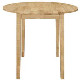 Bucknell Round Drop Leaf Dining Table Set Cappuccino