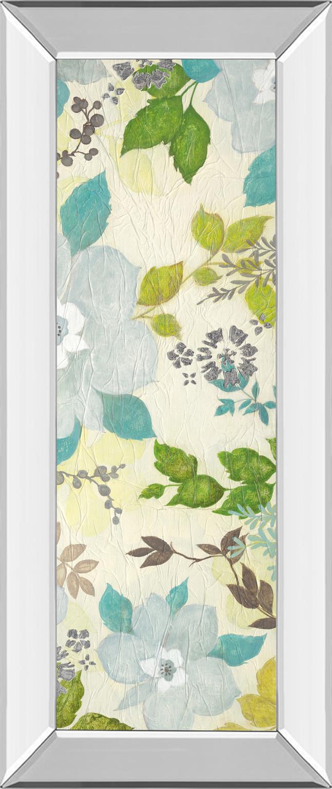 Mirrored Frame Fragrant Garden Ii By Tava Studios 18X42 Mirror Frame Print