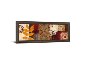 Fall Leaf Panel Ii By Michael Marcon 18X42 Framed Print