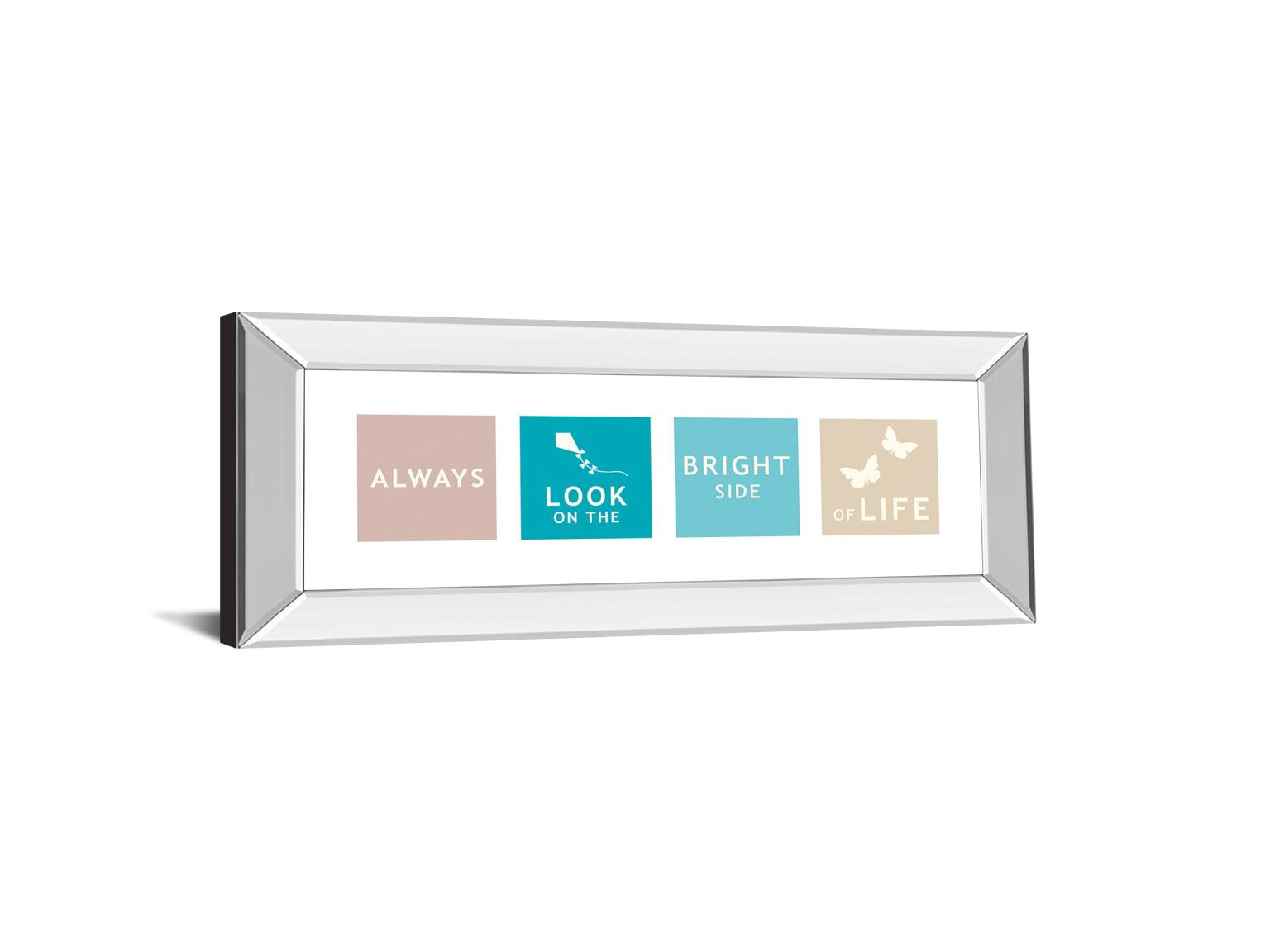 Mirrored Frame Words Of Kindness I By The Vintage Collection 18X42 Mirror Frame Print