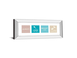 Mirrored Frame Words Of Kindness I By The Vintage Collection 18X42 Mirror Frame Print