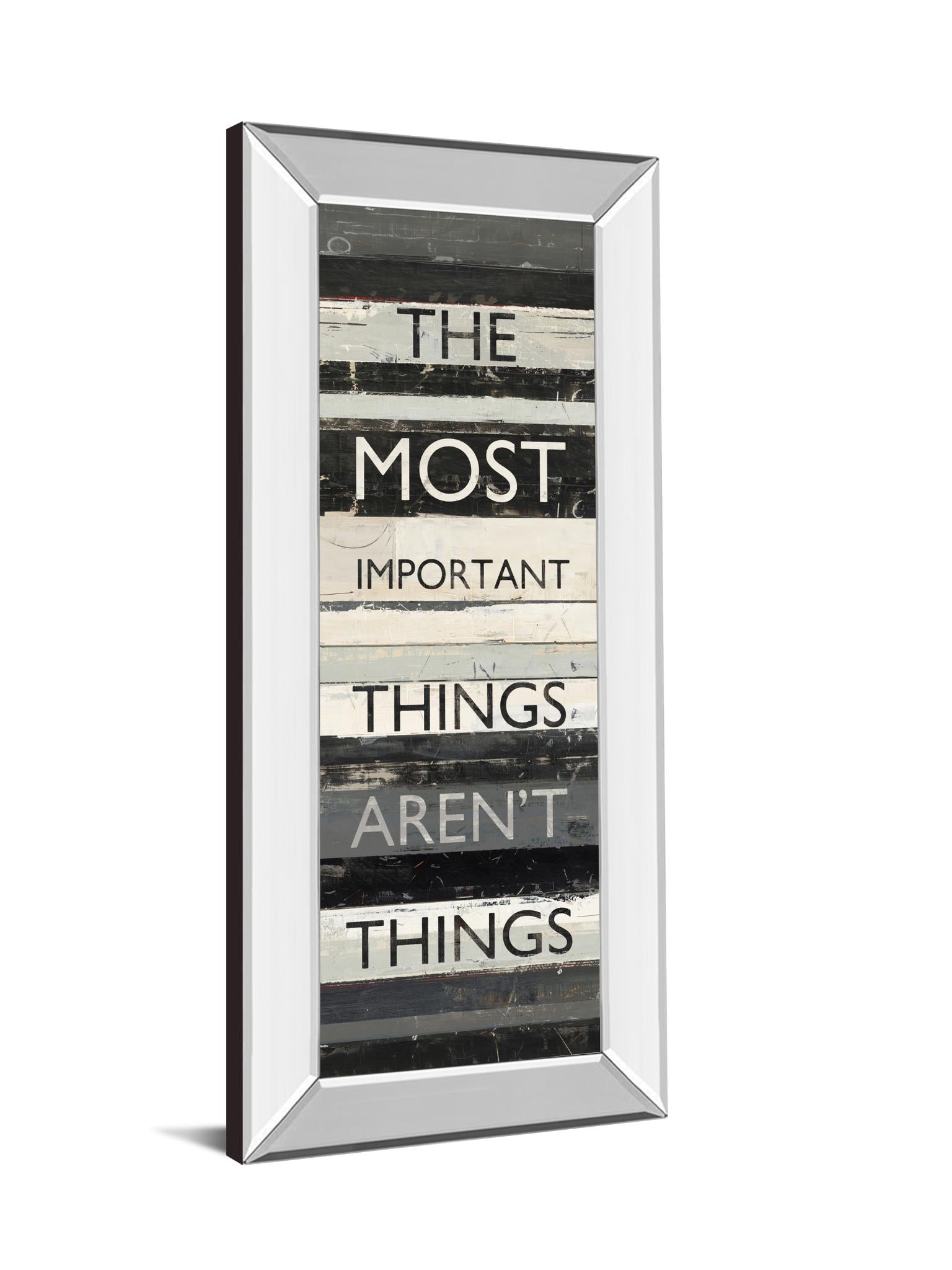 Mirrored Frame Zephry Quote Ii By Mike Schick 18X42 Mirror Frame Print