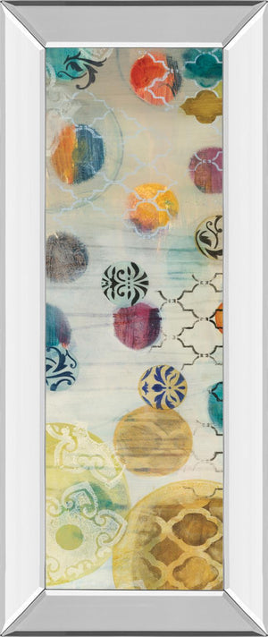 Mirrored Frame Casa Blanca Panel I By Jeni Lee 18X42 Mirror Frame Print
