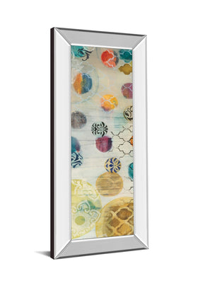 Mirrored Frame Casa Blanca Panel I By Jeni Lee 18X42 Mirror Frame Print