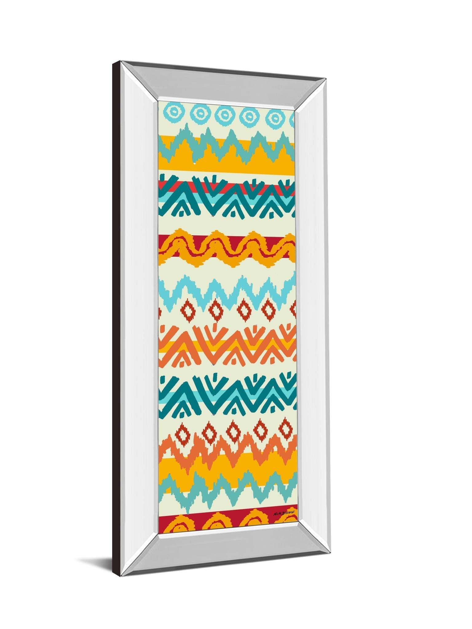 Mirrored Frame Navajo Mission Ii By Nicholas Biscardi 18X42 Mirror Frame Print