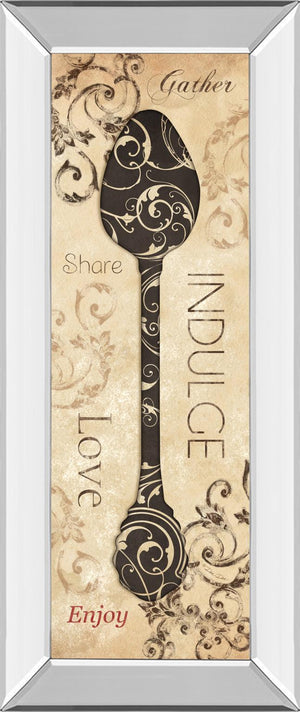 Mirrored Frame Indulge By Dee Dee 18X42 Mirror Frame Print