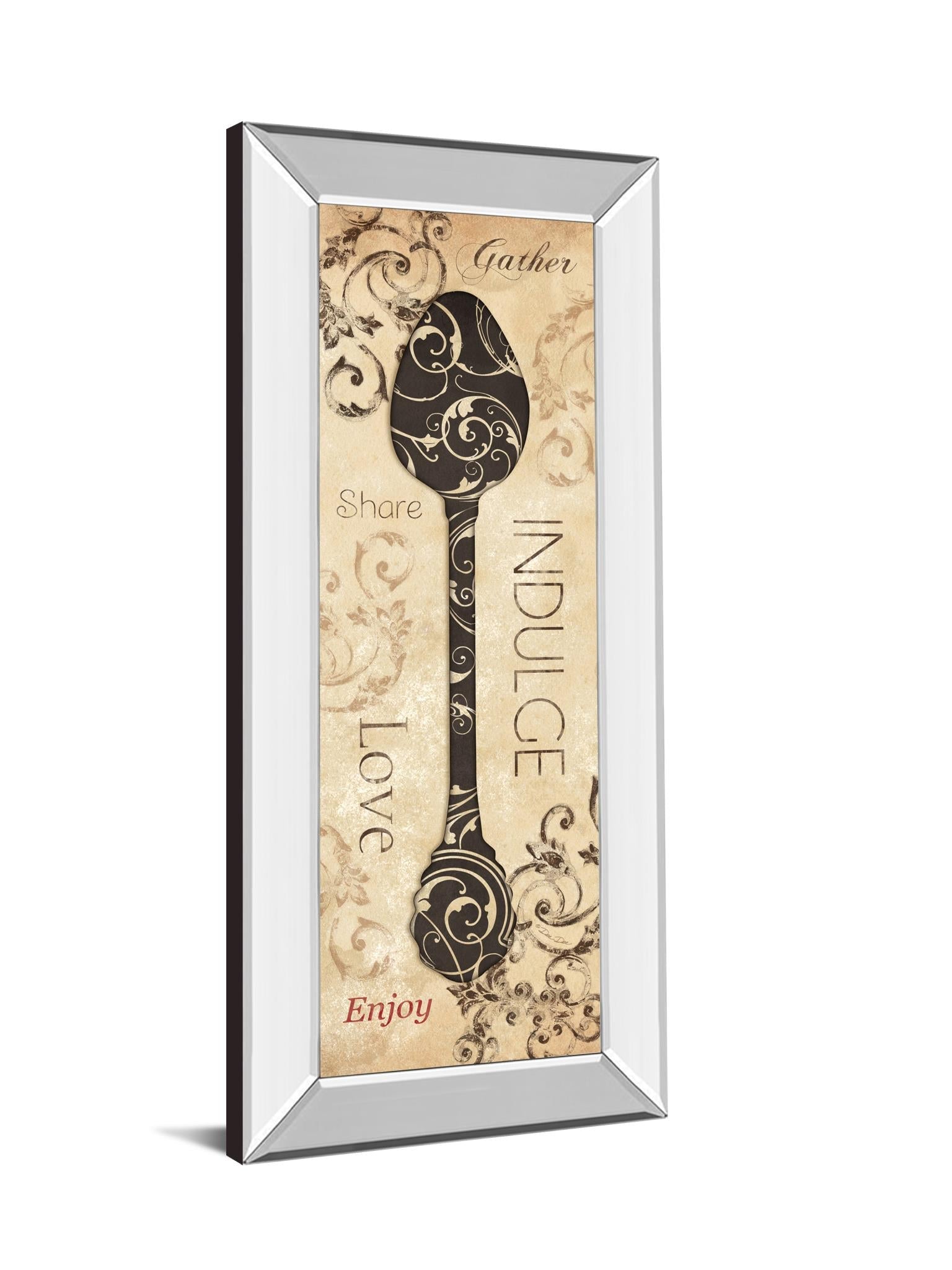 Mirrored Frame Indulge By Dee Dee 18X42 Mirror Frame Print