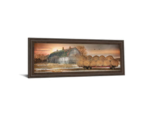 Sunset On The Farm By Lori Dieter 18X42 Framed Print