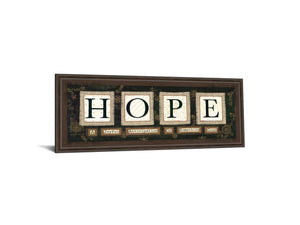 Hope By Anne Lapoint 18X42 Framed Print
