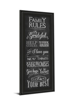 Family Rules By Susan Ball 18X42 Framed Print