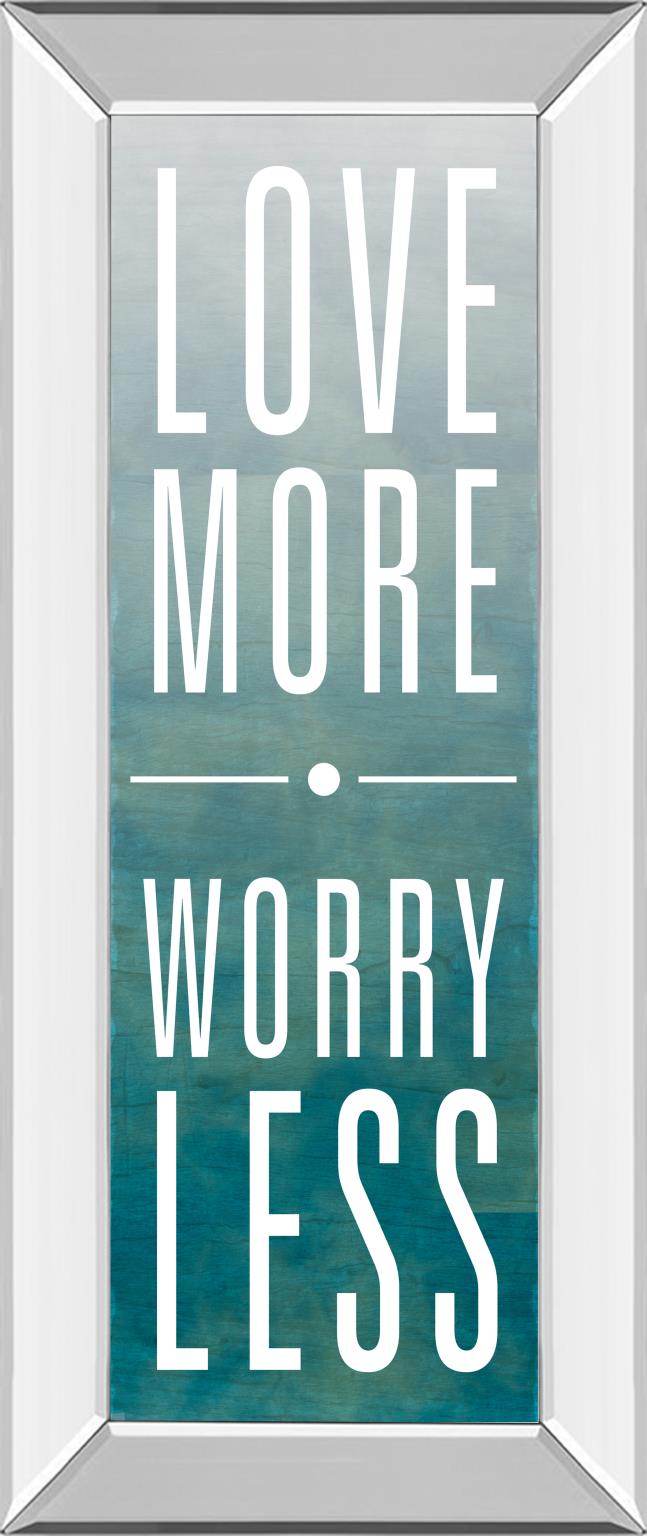 Mirrored Frame Love By Sd Studios 18X42 Mirror Frame Print