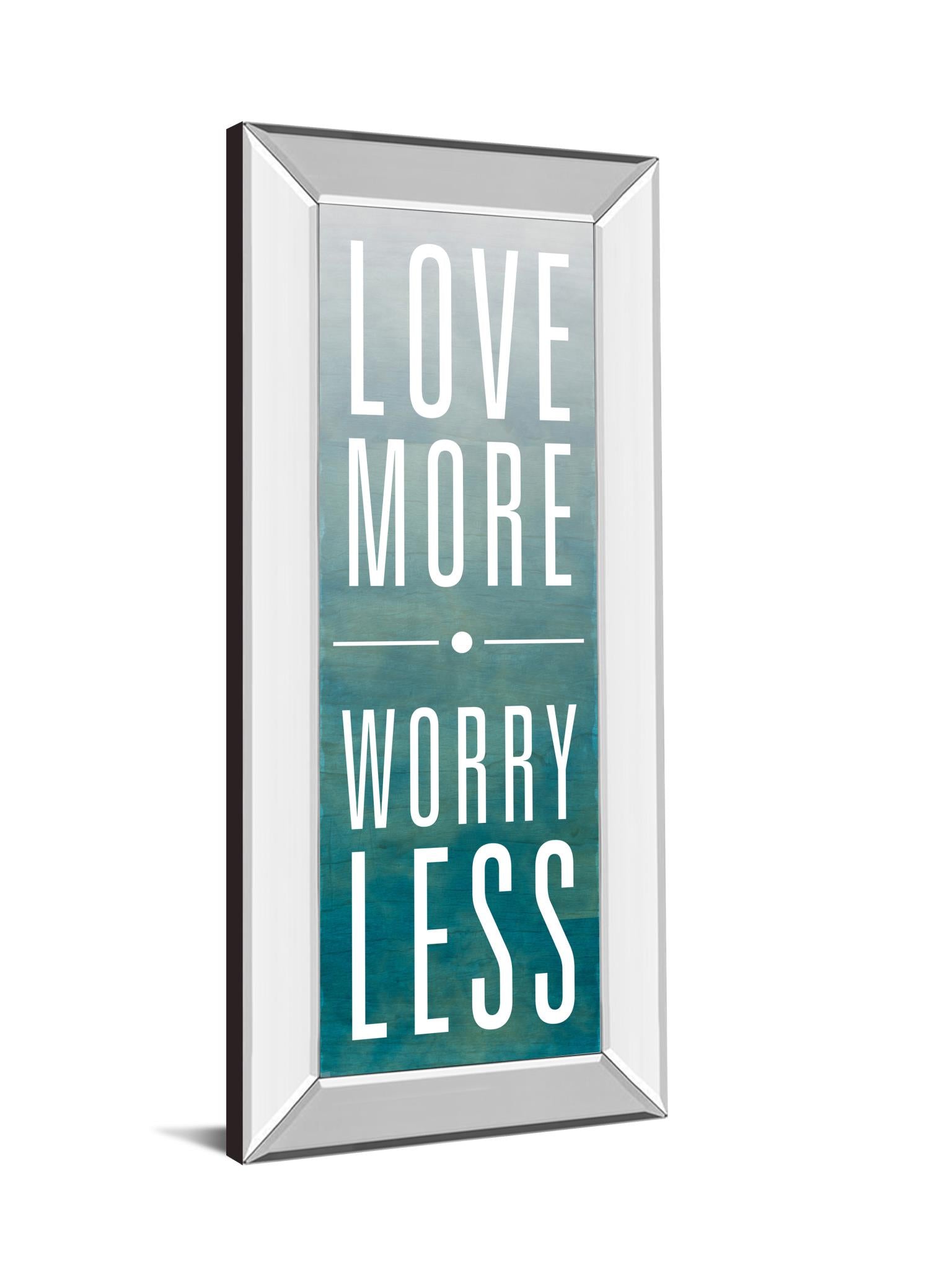 Mirrored Frame Love By Sd Studios 18X42 Mirror Frame Print