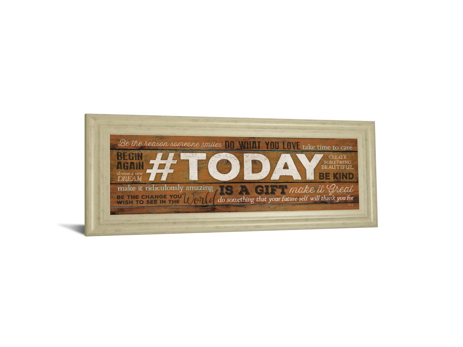 Today Is A Gift By Marla Rae 18X42 Framed Print