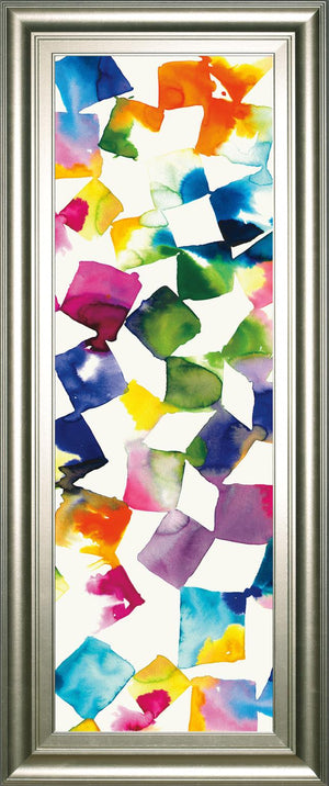 Colorful Cubes Ii By Wild Apple Portfolio 18X42 Framed Print