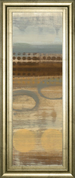 Movement Panel I By Jeni Lee 18X42 Framed Print