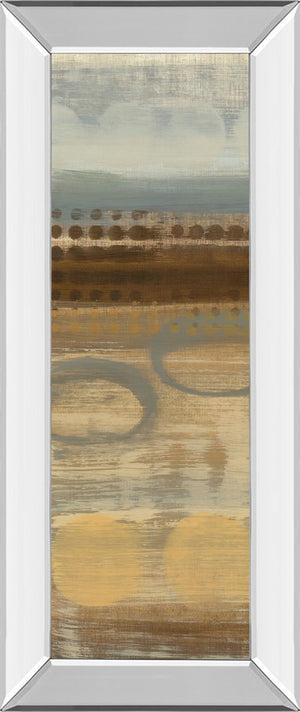 Mirrored Frame Movement Panel I By Jeni Lee 18X42 Mirror Frame Print