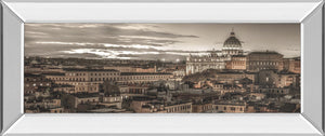Mirrored Frame Bella Roma By Frank Assaf 18X42 Mirror Frame Print