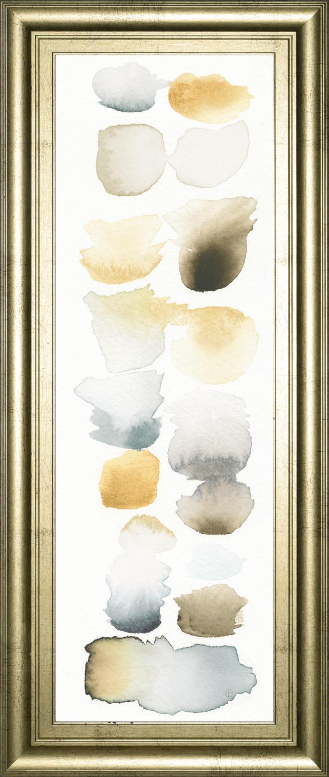 Watercolor Swatch Panel Ii By Elyse De Neige 18X42 Framed Print