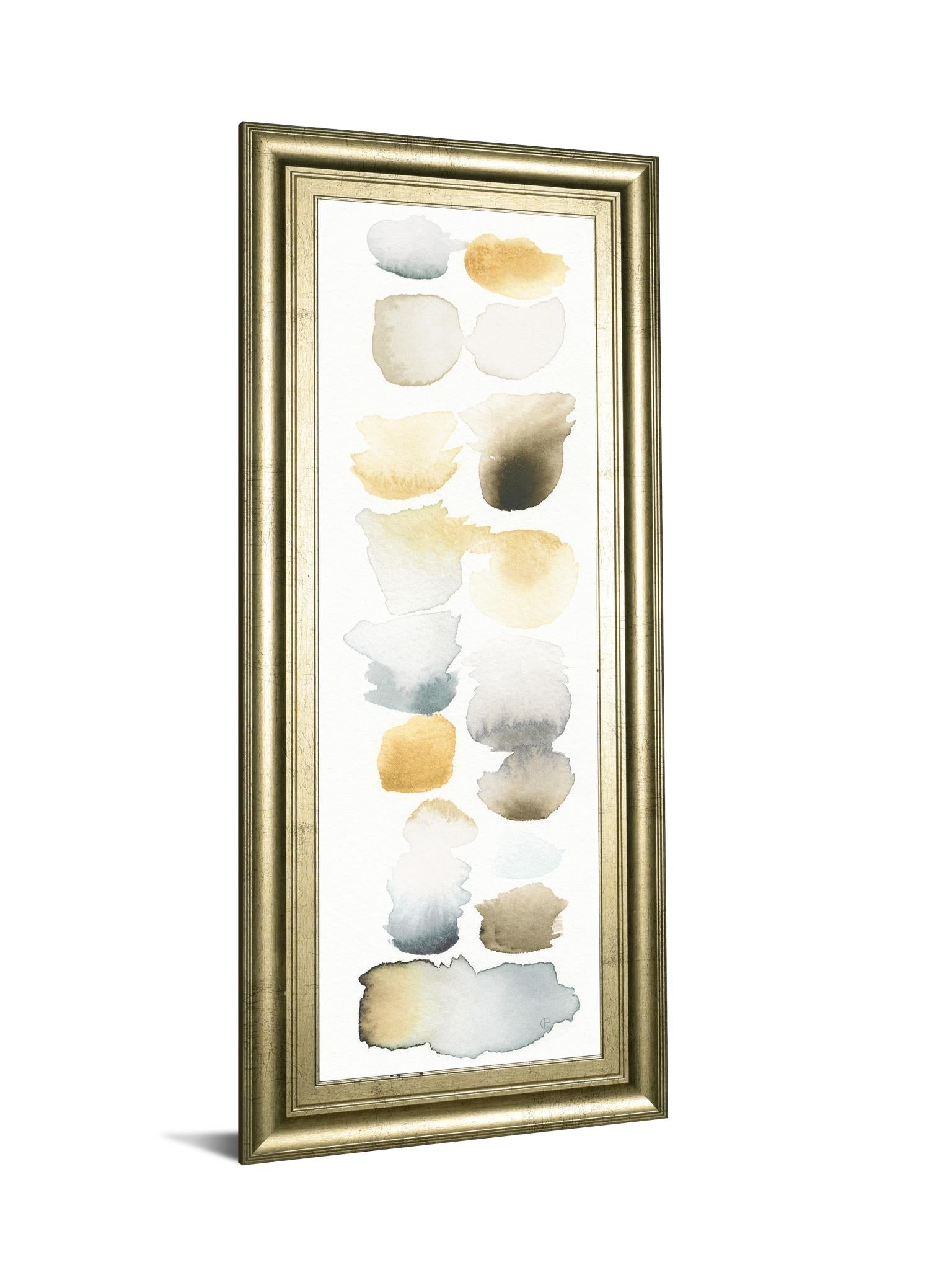 Watercolor Swatch Panel Ii By Elyse De Neige 18X42 Framed Print