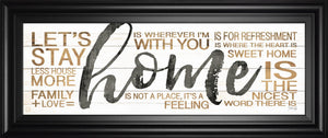 Home By Marla Rae 18X42 Framed Print