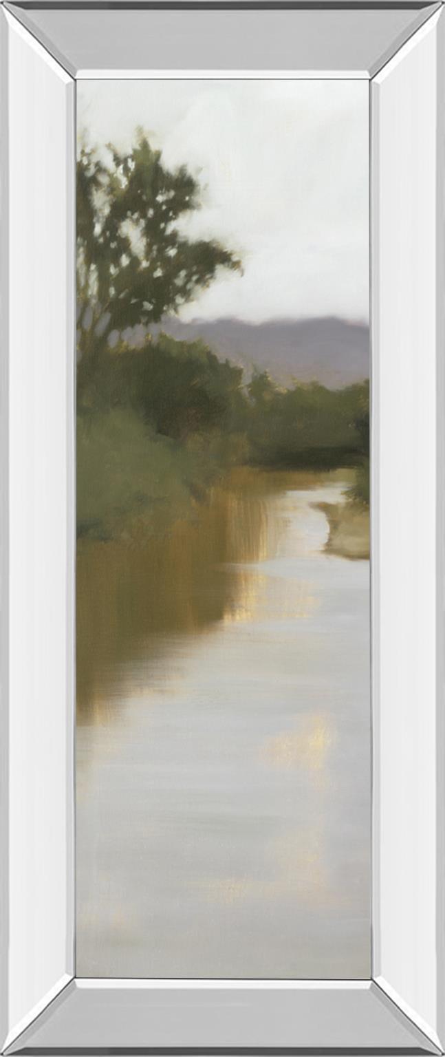 Mirrored Frame River Journey By Megan Lightell 18X42 Mirror Frame Print
