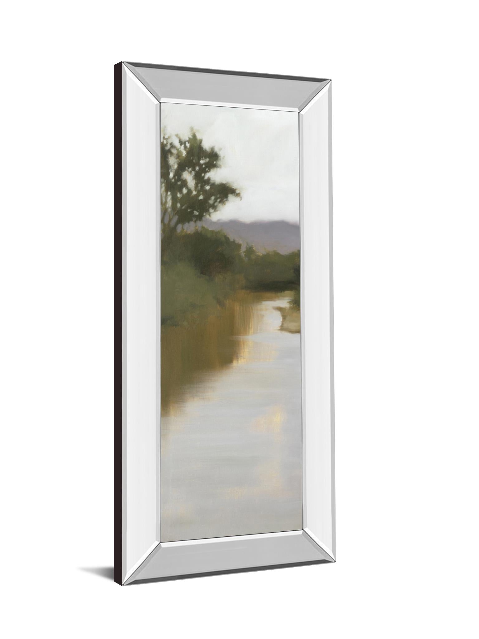 Mirrored Frame River Journey By Megan Lightell 18X42 Mirror Frame Print